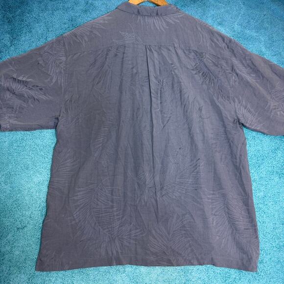 Jamaica Jaxx Men’s L Hawaiian Shirt – 100% Silk Palm Tree Camp Aloha – Vintage - Picture 13 of 16